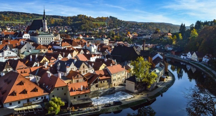 Day trips from Prague - Cesky Krumlov in Autumn