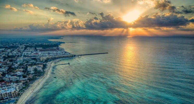 sunset in playa del carmen best hostels in playa del carmen mexico