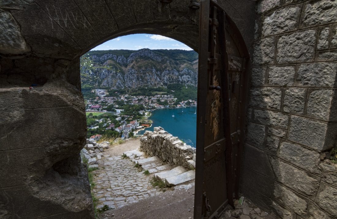 hiking the walls above Kotor