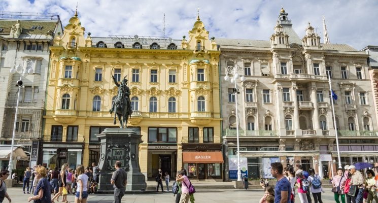 the best hostels in zagreb - old town square