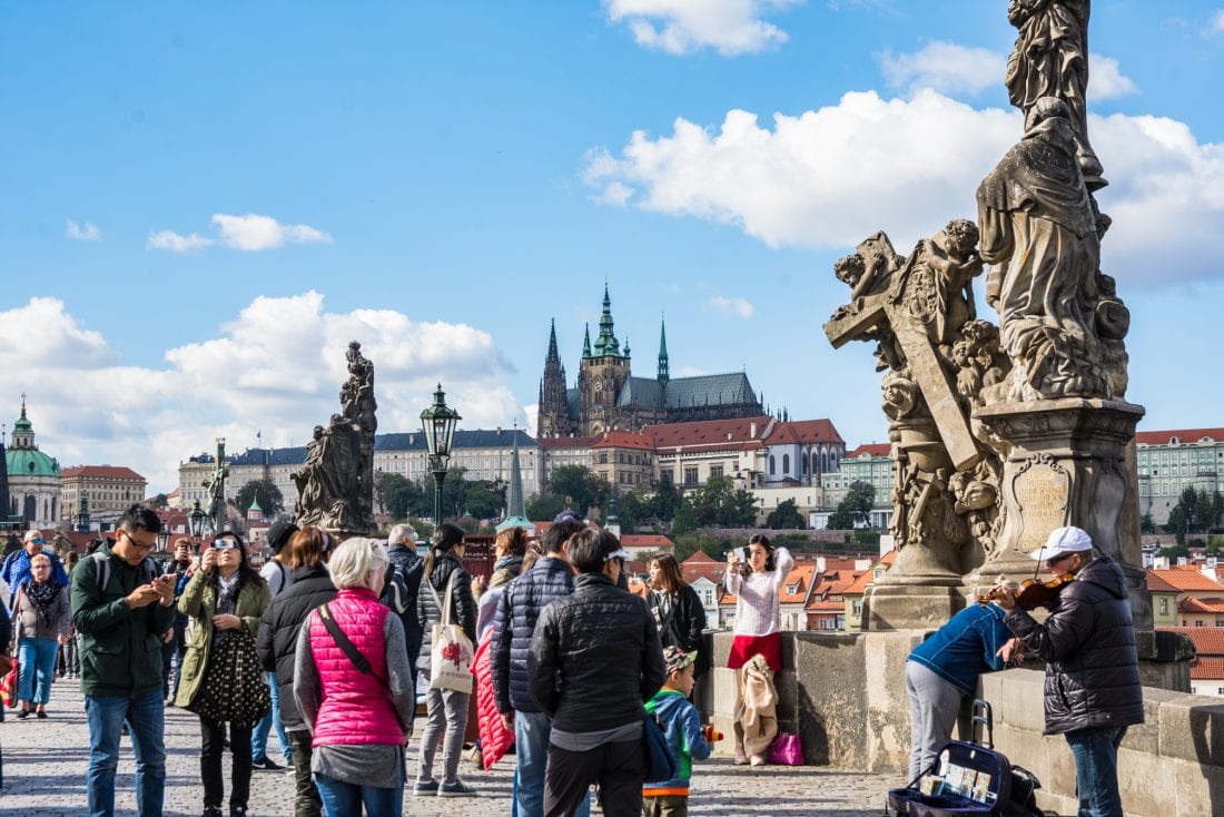 View from Charles Bridge in Prague