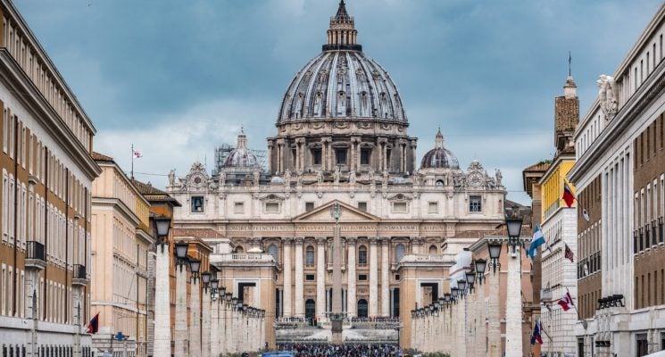 st peters basilica at the vatican in rome italy