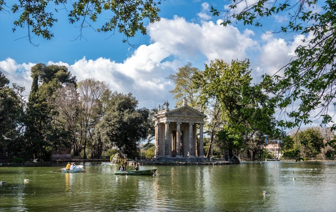 borghese gardens rome italy
