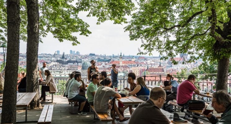 letna beer garden prague