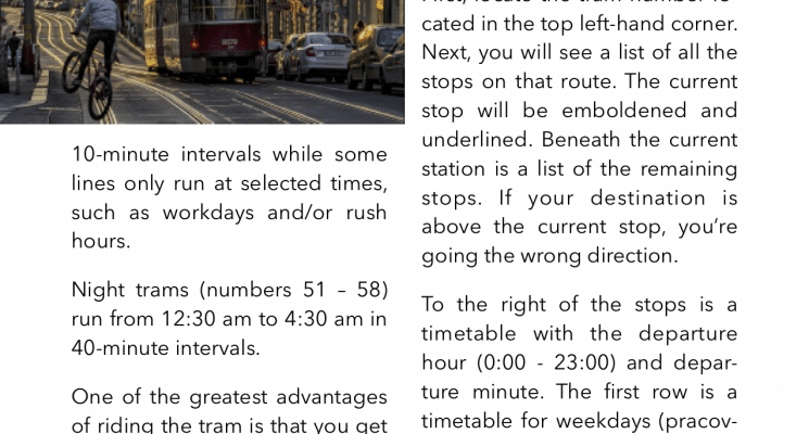 look inside prague ebook tram timetables