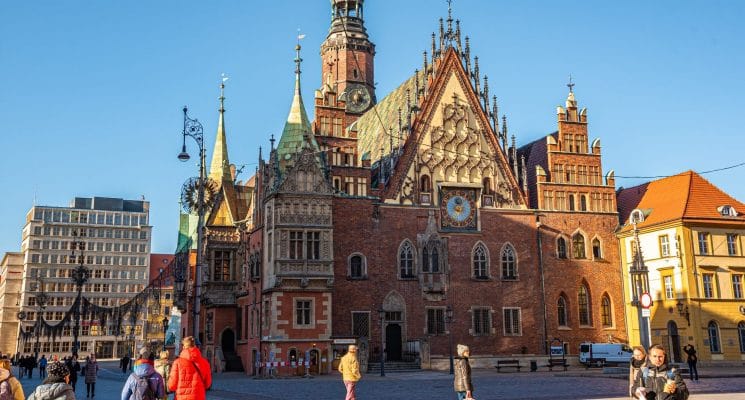 old town hall rynek market square wroclaw