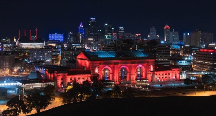 kansas city skyline at twilight