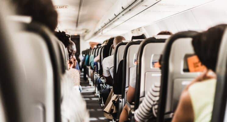 people on airplane