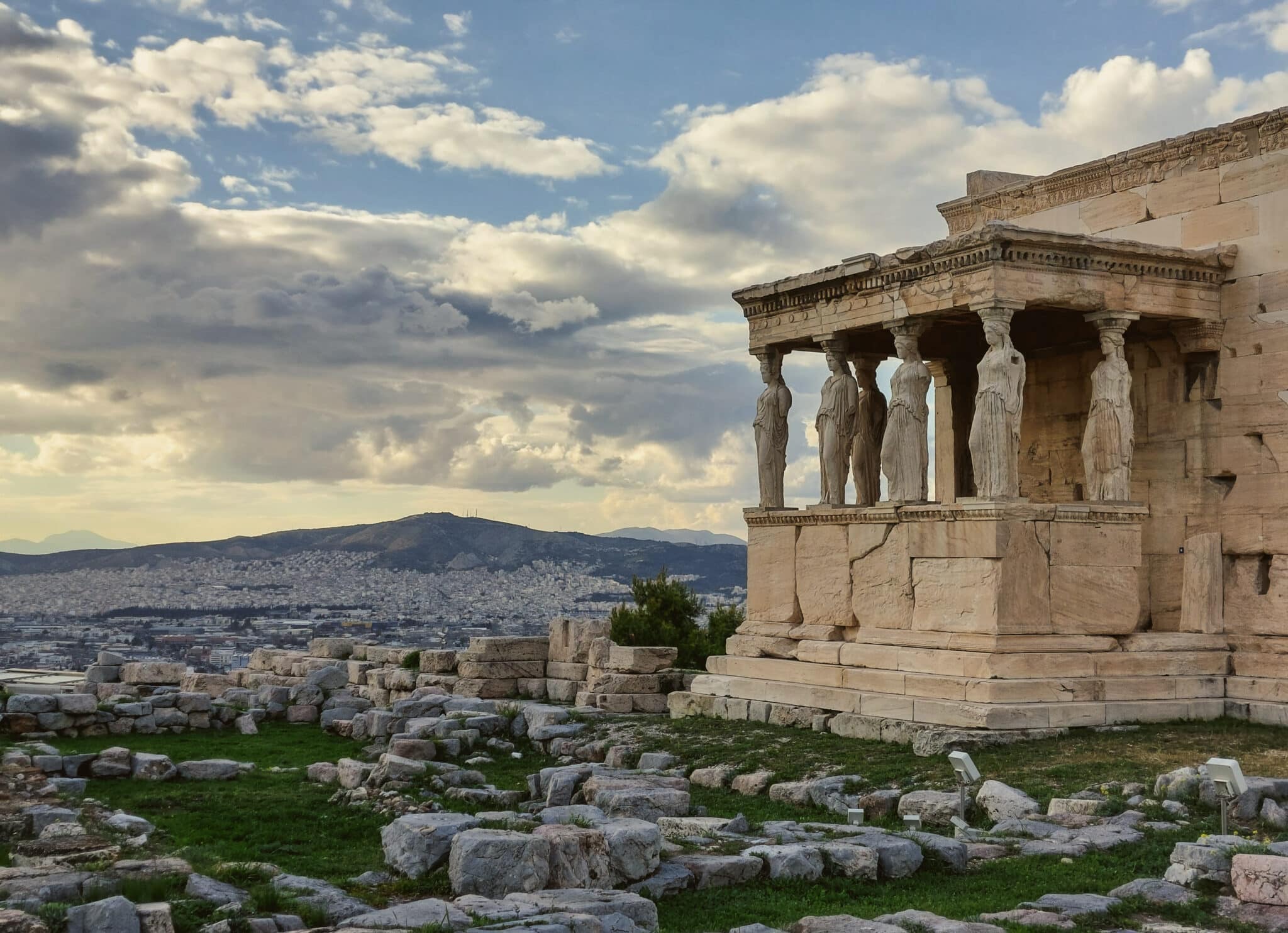 The Acropolis - Erechtheion - in Athens Greece