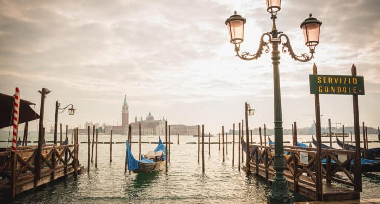 Gondola boat in Venice
