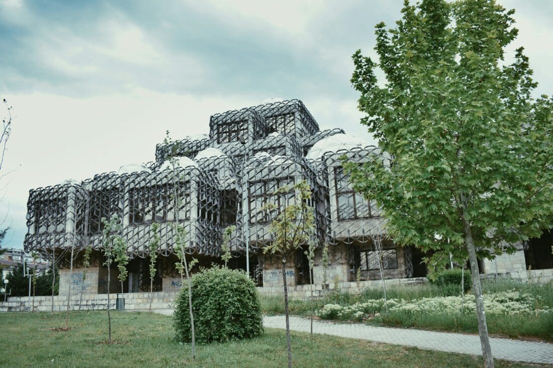 The National University Library of Kosovo in Pristina